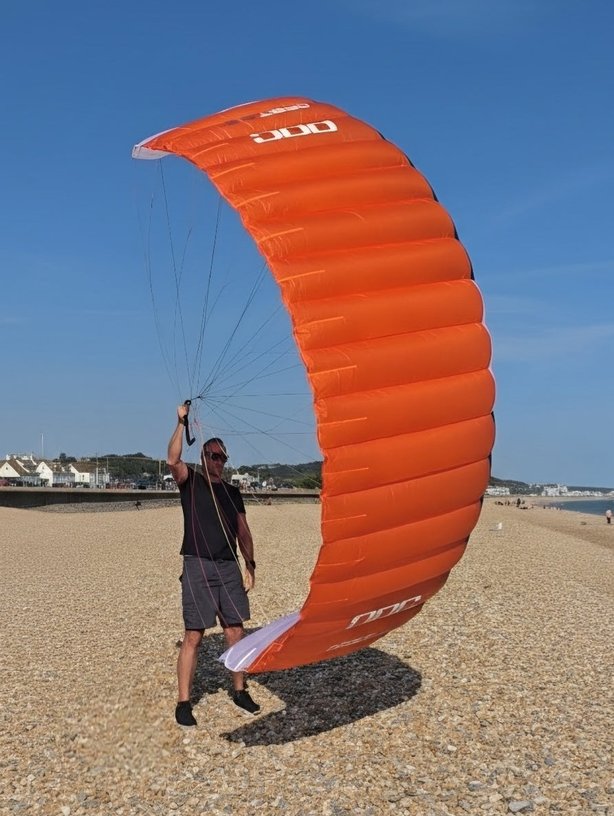 PPC Orbit parawing flyng in light wind
